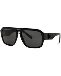 Dolce & Gabbana - Square Aviator-style Sunglasses - Lyst