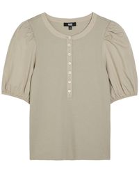 PAIGE - Brandy Stretch-Cotton Top - Lyst