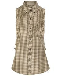 Versace - Checked Cotton Shirt - Lyst