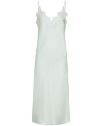 Rohe - Lace-Trim Silk Midi Slip Dress - Lyst