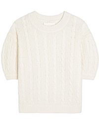 Lisa Yang - Kenzie Cable-Knit Cashmere And Silk-Blend Top - Lyst