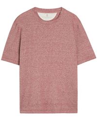 Brunello Cucinelli - Linen And Cotton-Blend T-Shirt - Lyst