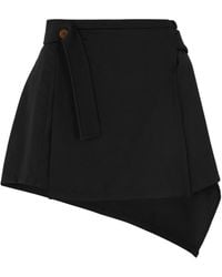 Vivienne Westwood - Meghan Draped Wool Mini Skirt - Lyst