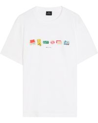 Paul Smith - A Row Printed Cotton T-Shirt - Lyst