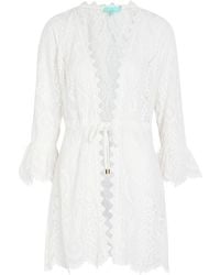 Melissa Odabash - Naia Lace Cover-Up Mini Dress - Lyst