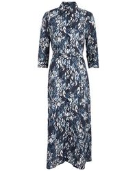 Evi Grintela - Riad Printed Cotton Midi Shirt Dress - Lyst