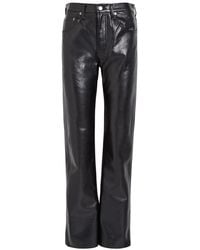 Agolde - Kick Boot Bootcut Leather Trousers - Lyst