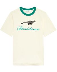 Wales Bonner - Persistence Embroidered Cotton T-Shirt - Lyst