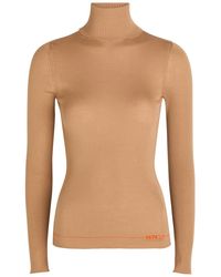 Moncler - Logo Wool Top - Lyst