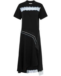 3.1 Phillip Lim - Deconstructed Cotton T-shirt Midi Dress - Lyst