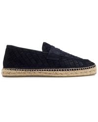 Castañer - Nilo Braided Suede Espadrille Loafers - Lyst