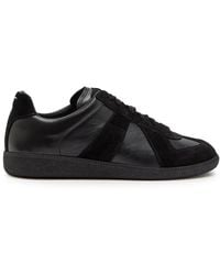 Maison Margiela - Replica Panelled Leather Sneakers - Lyst