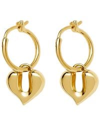 Missoma - Molten Heart 18K Vermeil Hoop Earrings - Lyst