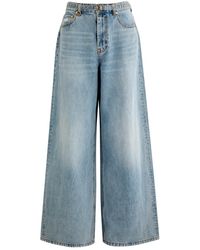 Zimmermann - Illuminate Belted Flared-Leg Jeans - Lyst