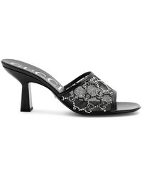 Gucci - Tom 90 gg-embellished Leather Mules - Lyst
