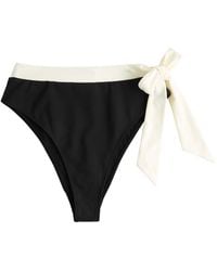 Away That Day - Lido Undici High Waist Scoop Neck Designer Bikini, Ivory, S - Lyst