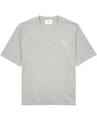 Ami Paris - Logo-Print Cotton T-Shirt - Lyst
