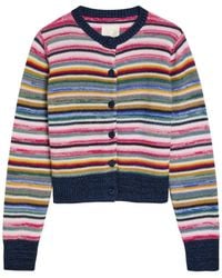 Suzie Kondi - Kandria Striped Cashmere Cardigan - Lyst