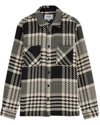 Wax London - Whiting Checked Cotton-Blend Overshirt - Lyst