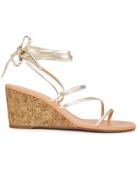 Ancient Greek Sandals - Lithi Lace-up Leather Wedge Sandals - Lyst
