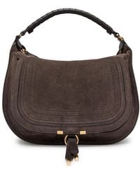 Chloé - Marcie Medium Suede Shoulder Bag - Lyst