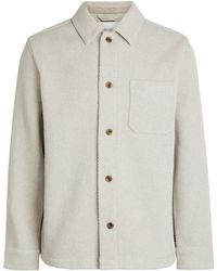 Les Deux - Hamilton Textured Twill Overshirt - Lyst