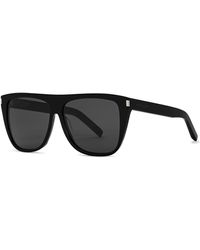 Saint Laurent - D-Frame Sunglasses, Sunglasses, Charcoal Lenses - Lyst