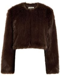 STAUD - Casimira Faux Fur Jacket - Lyst