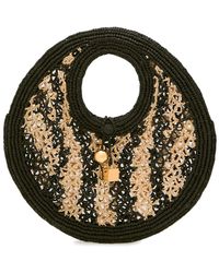 Jacquemus - Le Petit Round Spiaggia Raffia Tote Bag - Lyst
