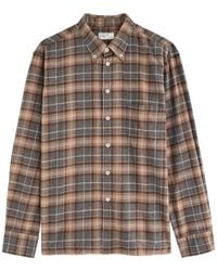 Universal Works - Lazy Day Checked Brushed-Cotton Shirt - Lyst