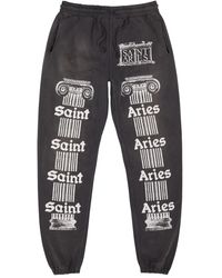 SAINT Mxxxxxx - Saint Aries Printed Cotton Sweatpants - Lyst