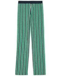Jonathan Simkhai - Brenner Striped Straight-Leg Knit Trousers - Lyst