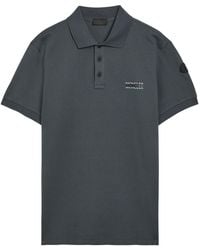 Moncler - Logo-Print Cotton Polo Shirt - Lyst