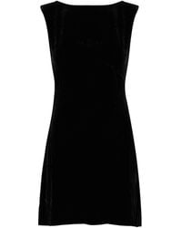 RIXO London - Michaela Velvet Mini Dress - Lyst