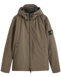 Stone Island - Hooded Shell Parka - Lyst