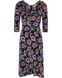 Diane von Furstenberg - Jim Floral-print Jersey Midi Dress - Lyst