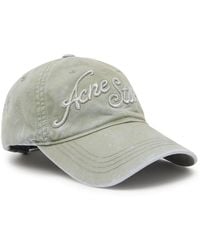 Acne Studios - Logo-Embroidered Cotton Cap - Lyst