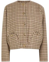 Blazé Milano - Altai Checked Wool And Cashmere-Blend Jacket - Lyst