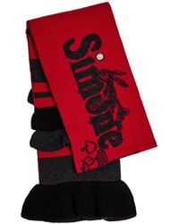Simone Rocha - Striped Ruffle-Trimmed Wool-Blend Scarf - Lyst
