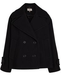 Chloé - Double-Breasted Wool-Blend Jacket - Lyst