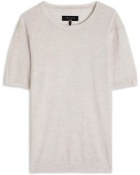 Rag & Bone - Aulton Fine-Knit T-Shirt - Lyst