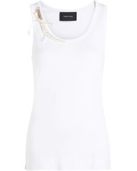 Simone Rocha - Pearl Chain Sculpt Cotton Tank - Lyst