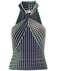 Jonathan Simkhai - Lyrix Textured Cut-Out Knit Top - Lyst