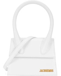 Jacquemus Le Chiquito Leather Top Handle Bag - White