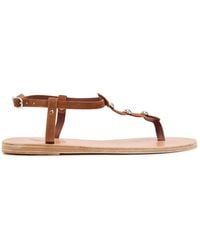 Ancient Greek Sandals - Ilida Studded Suede Sandals - Lyst