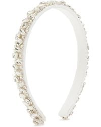 Jennifer Behr - Czarina-Embellished Silk Headband - Lyst