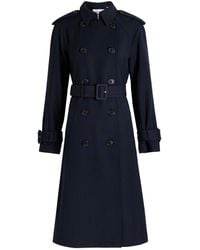 Veronica Beard - Conneley Dickey Double-Breasted Twill Trench Coat - Lyst