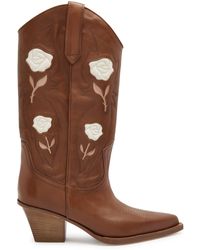 Paris Texas - Rosalia 60 Leather Cowboy Boots - Lyst