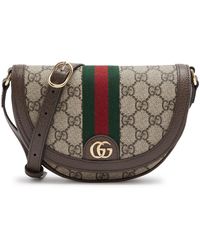Gucci - Ophidia gg Mini Monogrammed Saddle Bag - Lyst