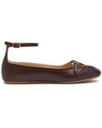 Chloé - Leather Ballet Flats 'Misty' - Lyst